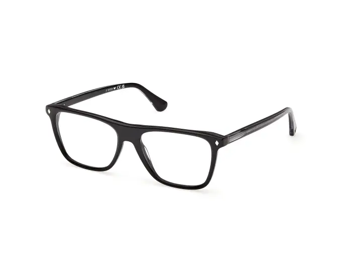 Web Uomo WE5475 005 Montature da vista Acetato Nero Squadrata Normale