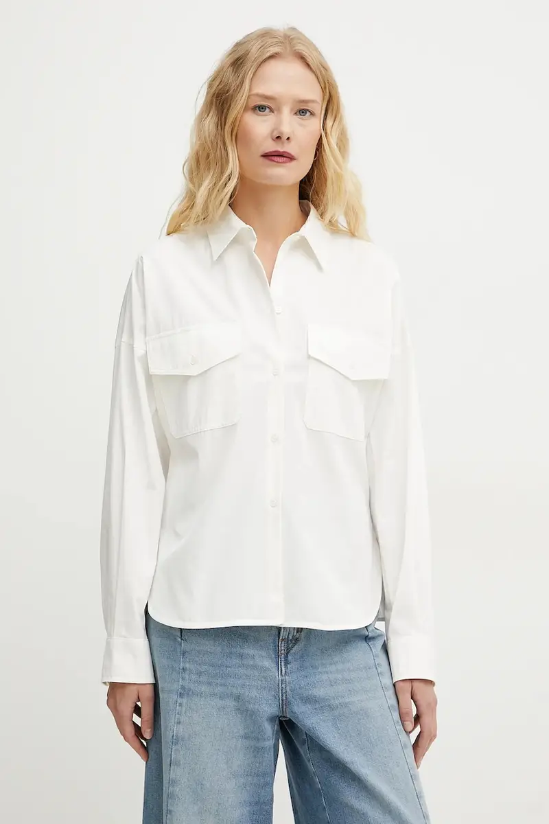 Weekend Max Mara camicia in cotone donna colore beige 2515111021600