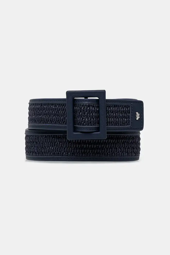 Weekend Max Mara cintura da donna in similpelle ABOCCA Blu navy