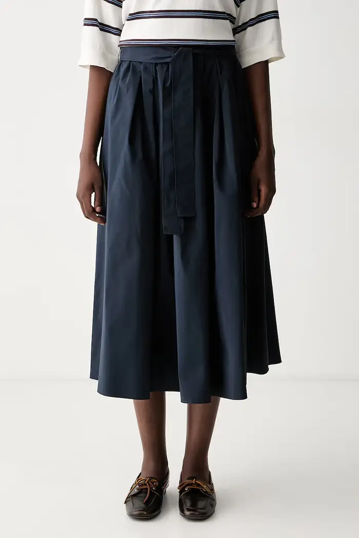 Weekend Max Mara gonna con cotone WKDALPACA Blu navy