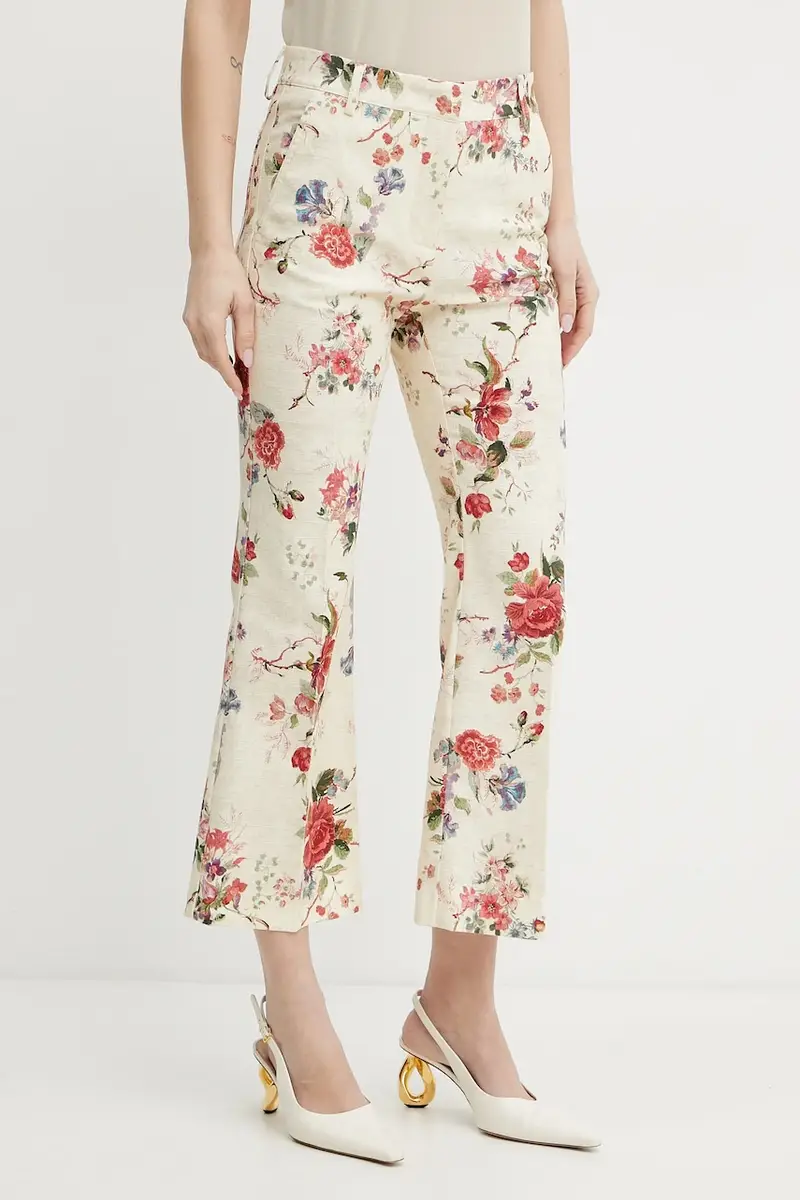 Weekend Max Mara pantaloni donna colore beige 2515131122600