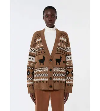 Weekend Max Mara per donna 2525346092600 Cardigan Ovatta cammello, Marrone, Casual, Acrilico