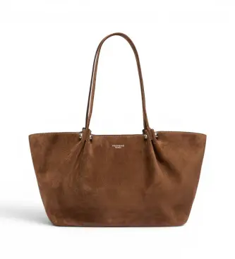 per donna 2625516165600 Borsa in camoscio Wkapesi marrone (OSFA), Casual, Pelle