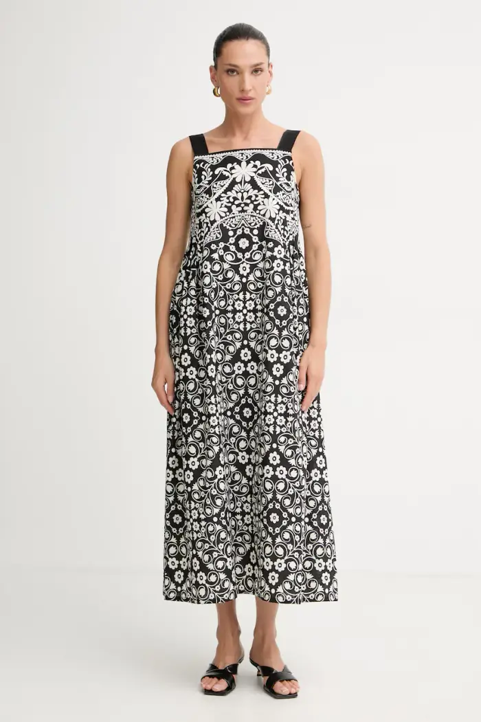 Weekend Max Mara vestito estivo in cotone Nero