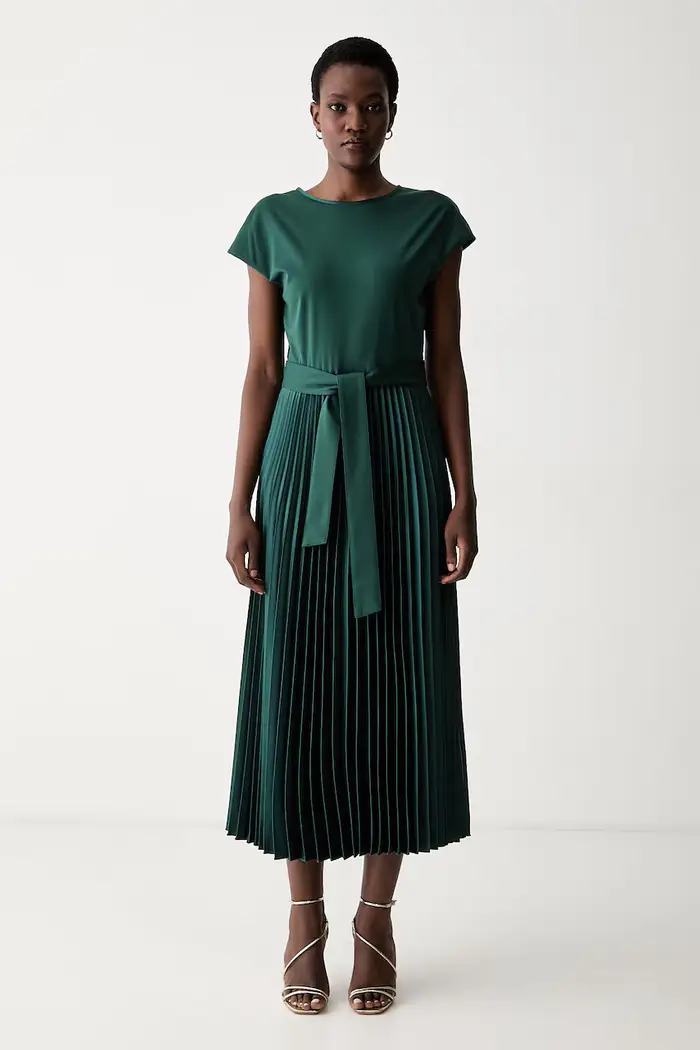 Weekend Max Mara vestito svasato con lyocell WKDGELA Verde