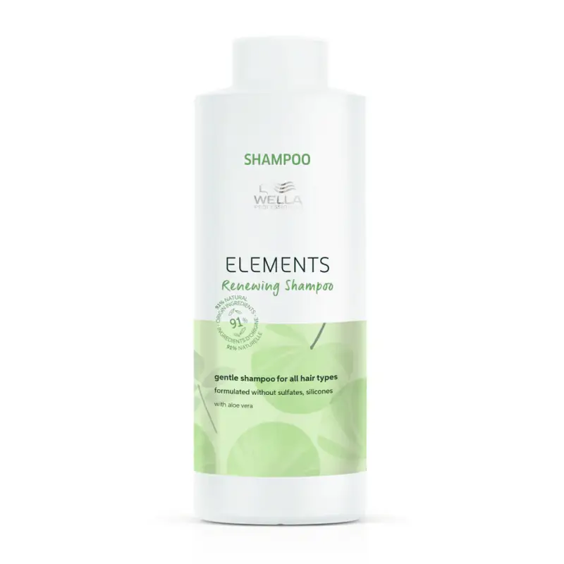Wella Professionals Elements Shampoo Rinnovante Senza Silicone per Capelli per Lucentezza e Morbidezza 1000 ml