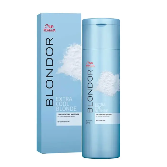 Wella Schiaritore e tonico 2 in 1 Blondor Extra Cool Blonde - Polvere schiarente - 150g