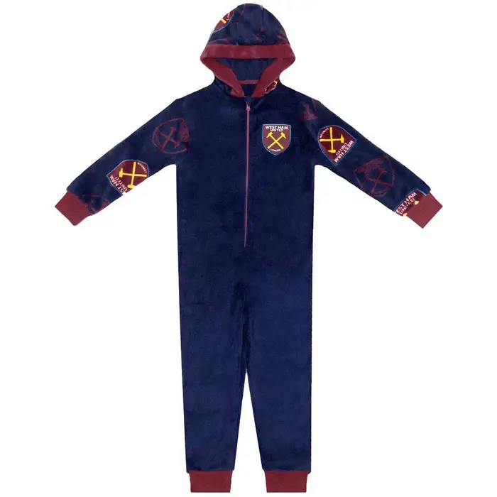 West Ham United Fc Pigiami / camicie da notte ans GF849 Blu
