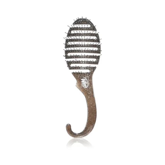 Wet brush Spazzola per capelli doccia Glitter Black (Doccia Detangler)
