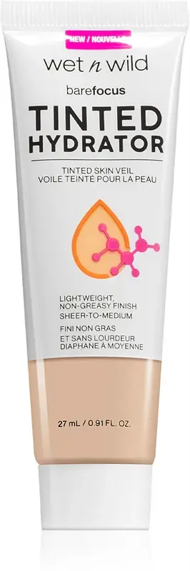 Wet n wild Bare Focus Hydrator lozione colorata unificante viso colore Fair 27 ml