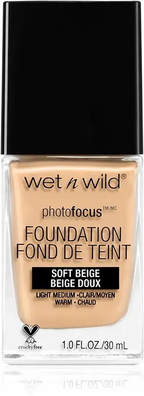 Wet n wild Fondotinta Fond De Teint Photo Focus - Makeup Soft Beige - 30ml