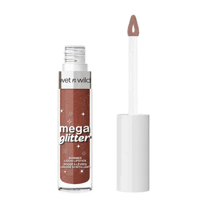 Wet n wild Mega Glitter Shimmer Liquid Rossetto Hear me out