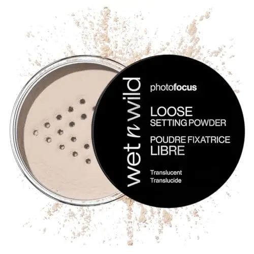 Wet n Wild Photo Focus Loose Setting Powder, Cipria in Polvere Libera Trasparente, Opacizzante e Fissante, Finish Semi