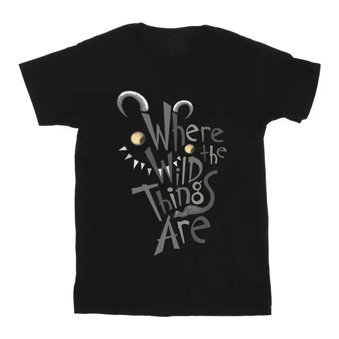 T-shirt & Polo Where The Wild Things Are Monster Logo Nero