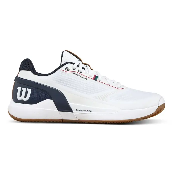 Wilson Tennis Rush Pro Clay Bianco Navy Blazer Gum - Scarpe Tennis Uomo EUR / US