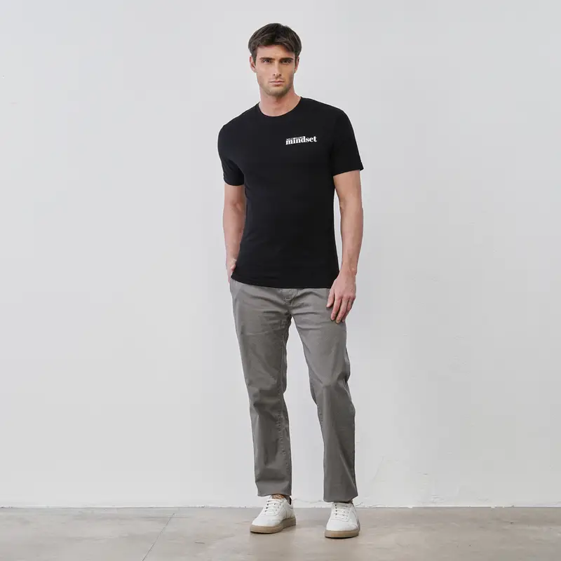 WITH SMITH Pantaloni grigi da uomo con tasche