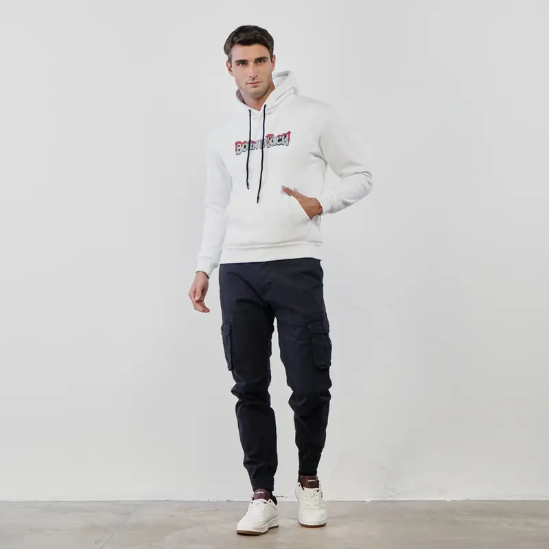 WITH SMITH Pantaloni lunghi blu da uomo con tasconi