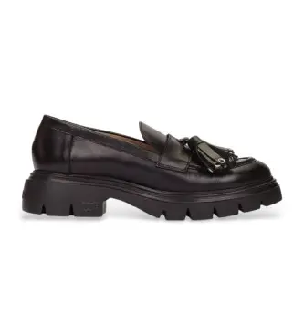 Wonders per donna A-4303 Mocassini Bones in pelle nera, Nero, 3 a 5cm, Nessuno, Casual