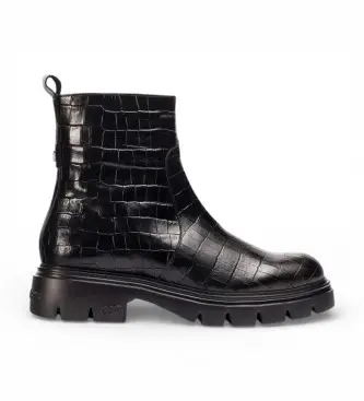 Wonders per donna A-4305 Stivali neri Austral Oregon, Pelle, Nero, 3 a 5cm, Cerniera, Casual