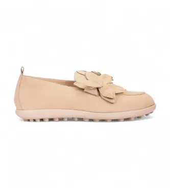 Wonders per donna A-5005_2617_1050 Mocassini in pelle beige Flyfit 05, Basso, Nessuno, Casual