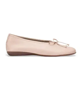 Wonders per donna A-61172 Ballerine Celestina in pelle nude, Basso, Nessuno, Casual, Nudo Rosa