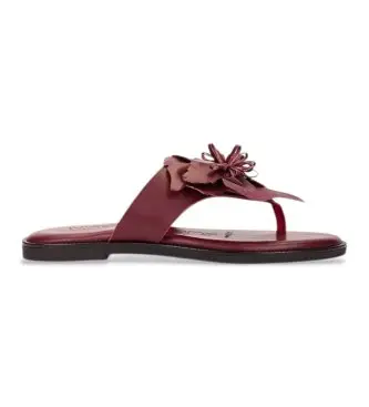 Wonders per donna AB-1587K_5338_12254 Sandali Musa 87K in pelle bordeaux, Basso, Nessuno, Casual