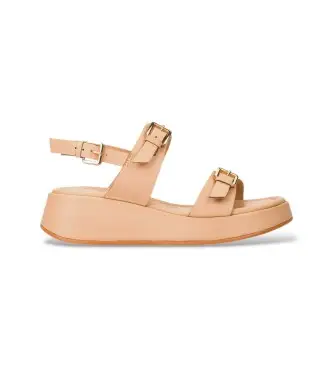 Wonders per donna AT-1057 Sandali in morbida pelle marrone, 3 a 5cm, Fibbia, Casual