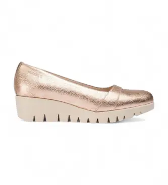 Wonders per donna C-33333_5432_7422 Scarpe Alira in pelle color bronzo, 3 a 5cm, Nessuno, Casual