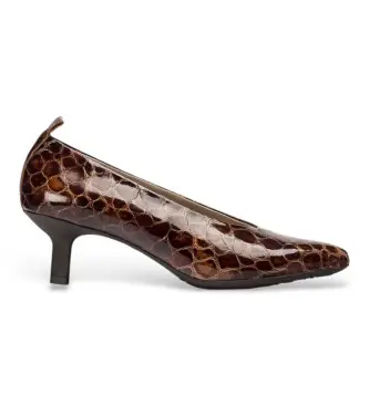 Wonders per donna G-7102 Scarpe Flex Fit in pelle marrone, 1 a 3 cm, Nessuno, Casual