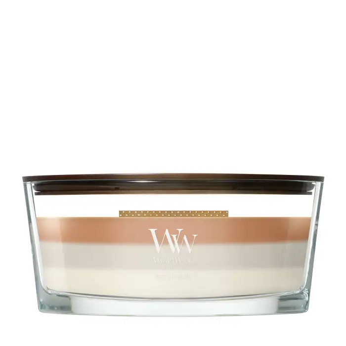 Woodwick Ellipse Candles Café Macchiato 453g - Candela Profumata