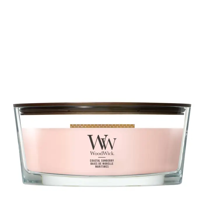 Woodwick Ellipse Candles Coastal Sunberry 453g - Candela Profumata