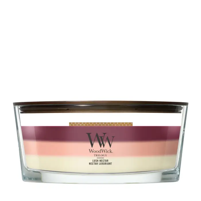 Woodwick Ellipse Candles Lush Nectar 453g - Candela Profumata