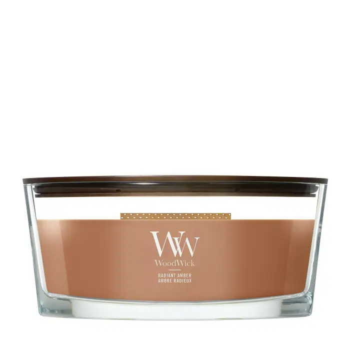 Woodwick Ellipse Candles Radiant Amber 453g - Candela Profumata