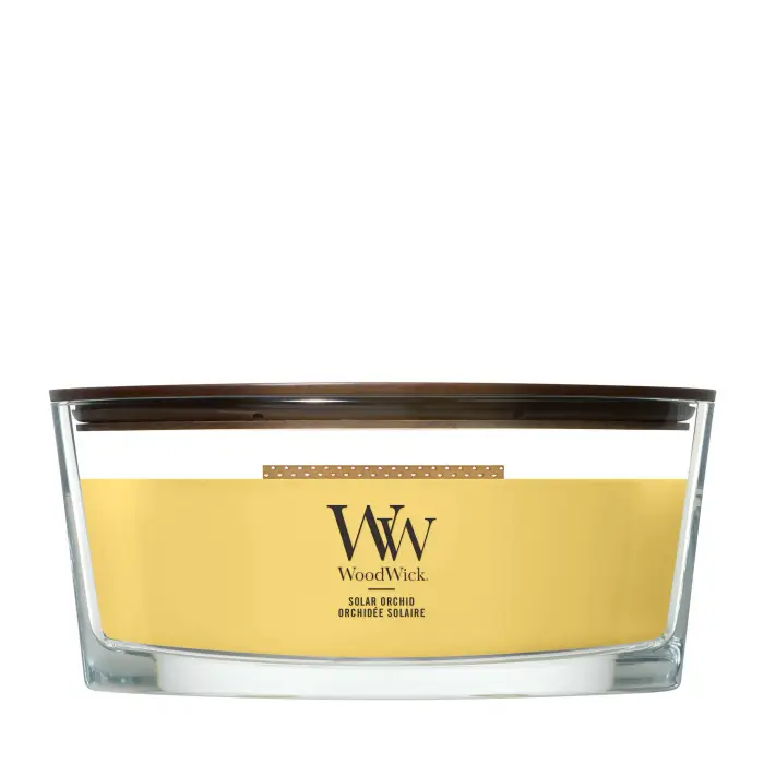 Woodwick Ellipse Candles Solar Orchid 453g - Candela Profumata