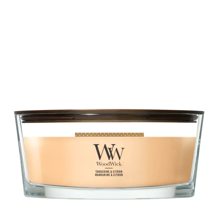 Woodwick Ellipse Candles Tangerine & Citron 453g - Candela Profumata