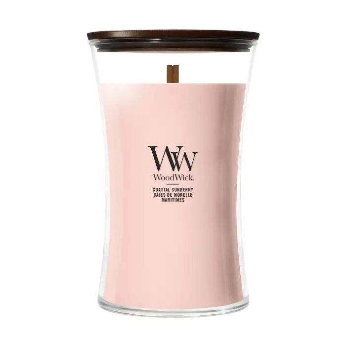 Woodwick Hourglass Candles Coastal Sunberry 609g - Candela Profumata