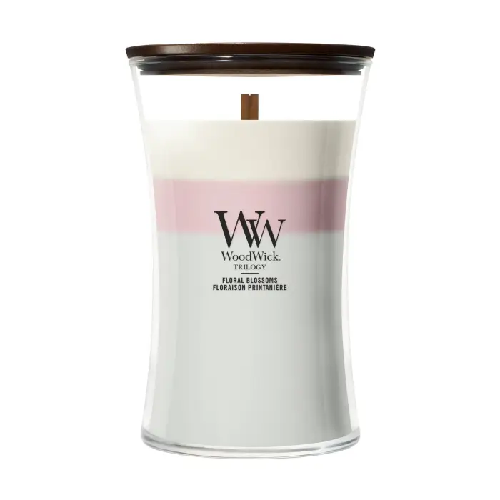 Woodwick Hourglass Candles Floral Blossoms 609g - Candela Profumata