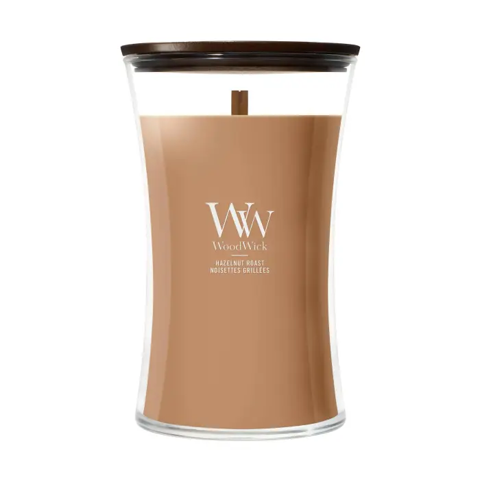Woodwick Hourglass Candles Hazelnut Roast 609g - Candela Profumata