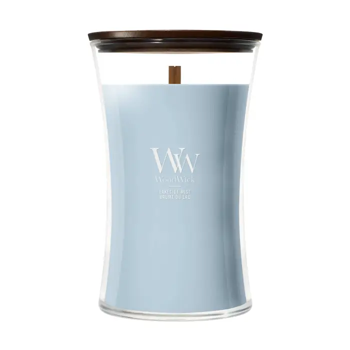 Woodwick Hourglass Candles Lakeside Mist 609g - Candela Profumata