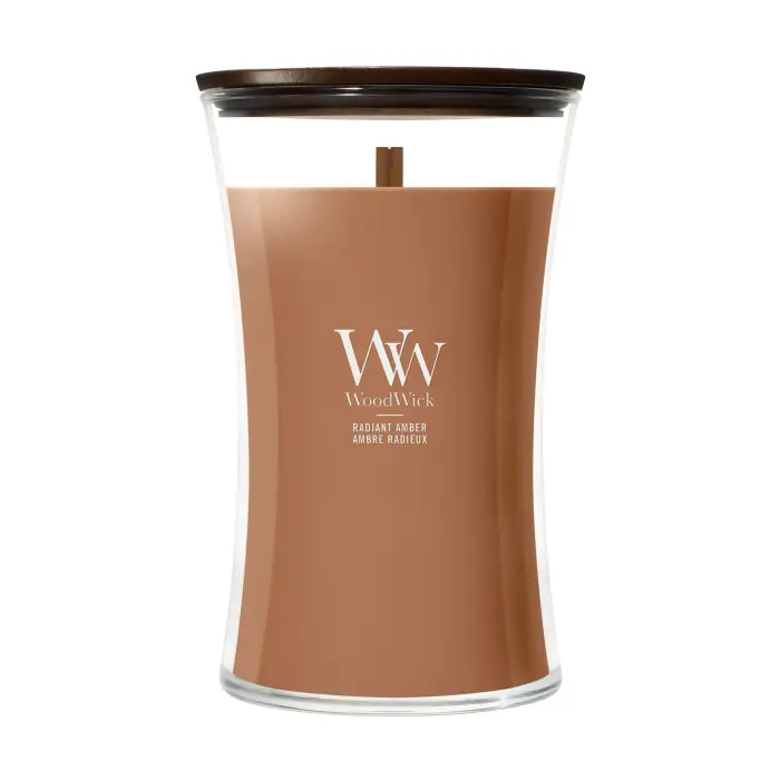 Woodwick Hourglass Candles Radiant Amber 609g - Candela Profumata