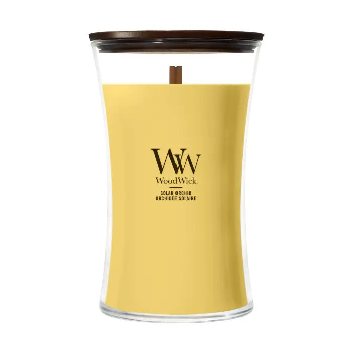 Woodwick Hourglass Candles Solar Orchid 609g - Candela Profumata