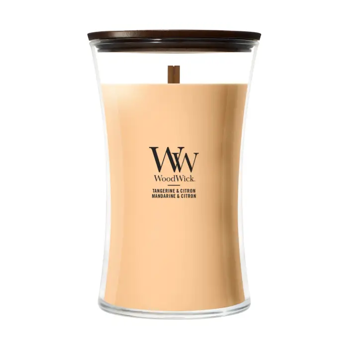Woodwick Hourglass Candles Tangerine & Citron 609g - Candela Profumata