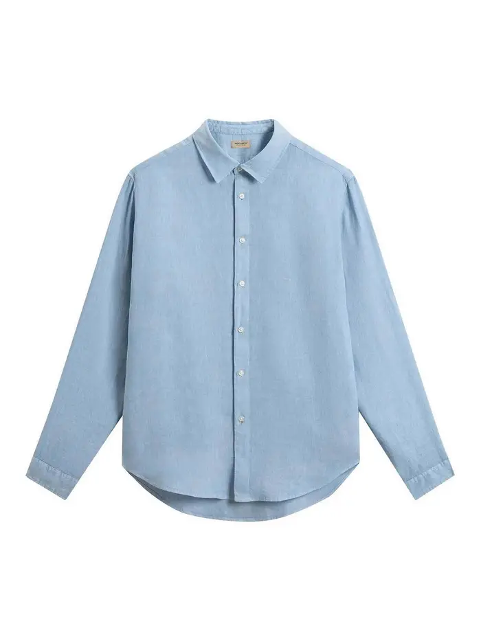 Camicia di lino Beige Chiaro