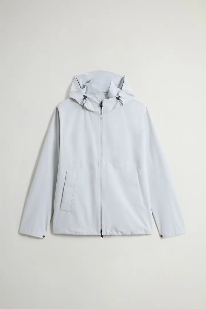 Woolrich uomo Giacca Pacific in tessuto a due strati Grigio Harbor Mist