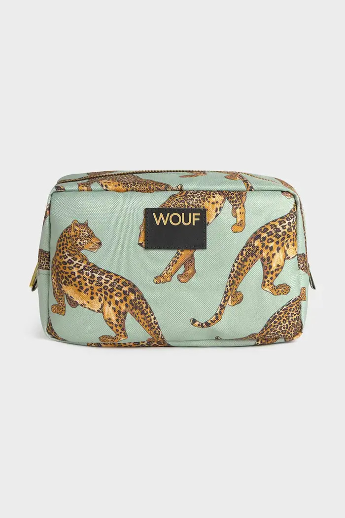 pochette (beauty case) da viaggio Emerald Leopard 20 x 9,5 x 13 cm Multicolore