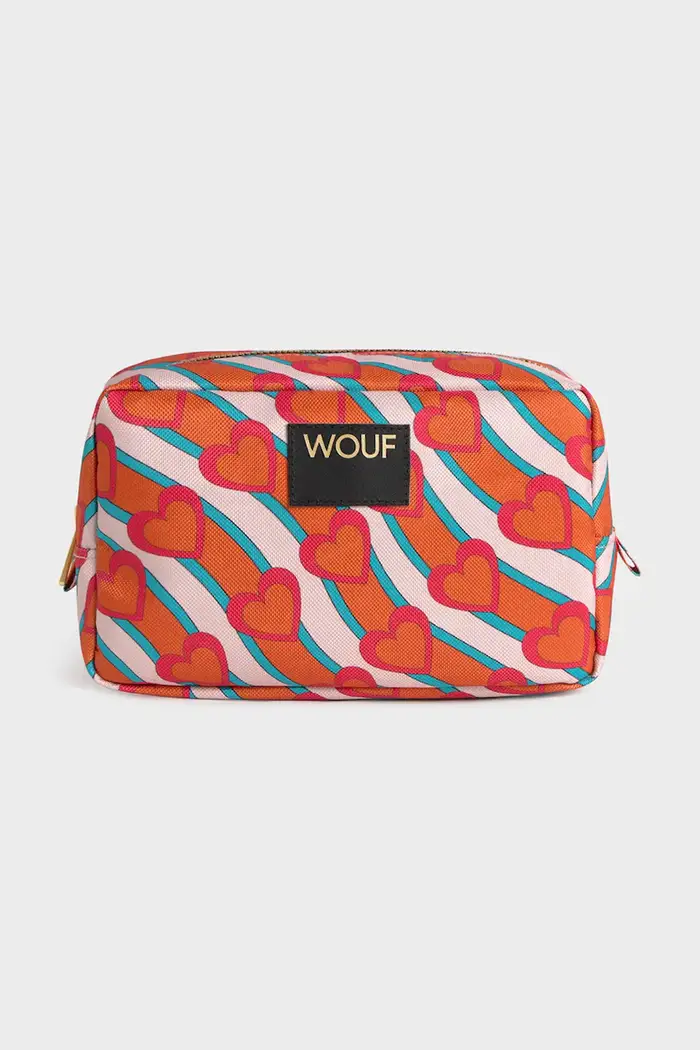 pochette (beauty case) da viaggio Heartbeat 20 x 9,5 x 13 cm Multicolore