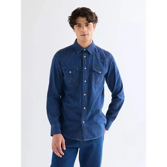 Wrangler Camicia a maniche lunghe 99711 Blu