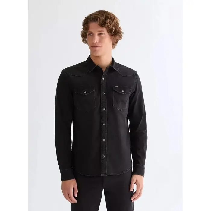 Wrangler Camicia a maniche lunghe 99720 Nero