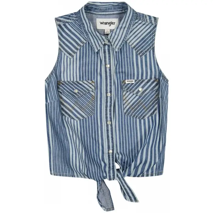 Wrangler Camicia 112378155-MULTISTRIPE Blu
