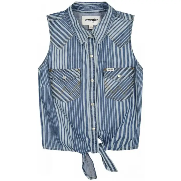 Wrangler Camicia 112378155-MULTISTRIPE Blu